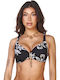 Bikini Bra with Adjustable Straps Black