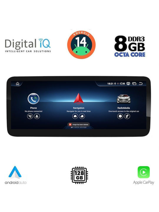 Digital IQ Car Audio System for Mercedes-Benz CLA Class / GLA 2015-2019 (Bluetooth/USB/WiFi/GPS/Apple-Carplay/Android-Auto) with Touch Screen 10.25"