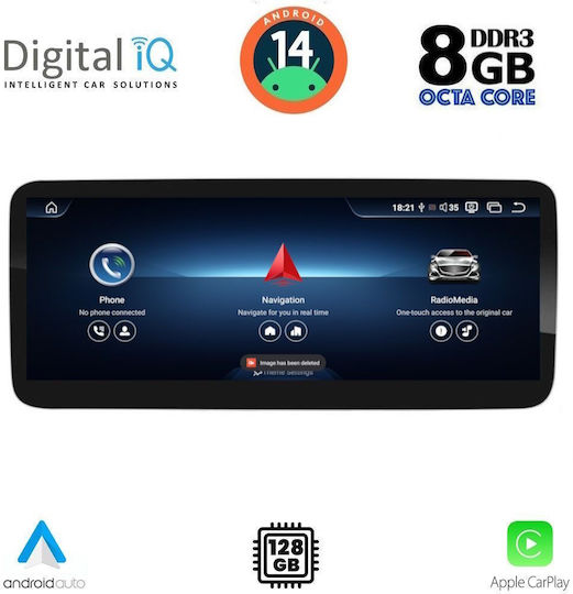 Digital IQ Car Audio System for Mercedes-Benz CLA Class / GLA 2015-2019 (Bluetooth/USB/WiFi/GPS/Apple-Carplay/Android-Auto) with Touch Screen 10.25"