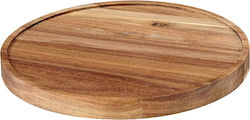 Acacia Wood Presentation Board Double-Sided Wenge Shade Ø35cm Garibaldi Twb05-35-wg
