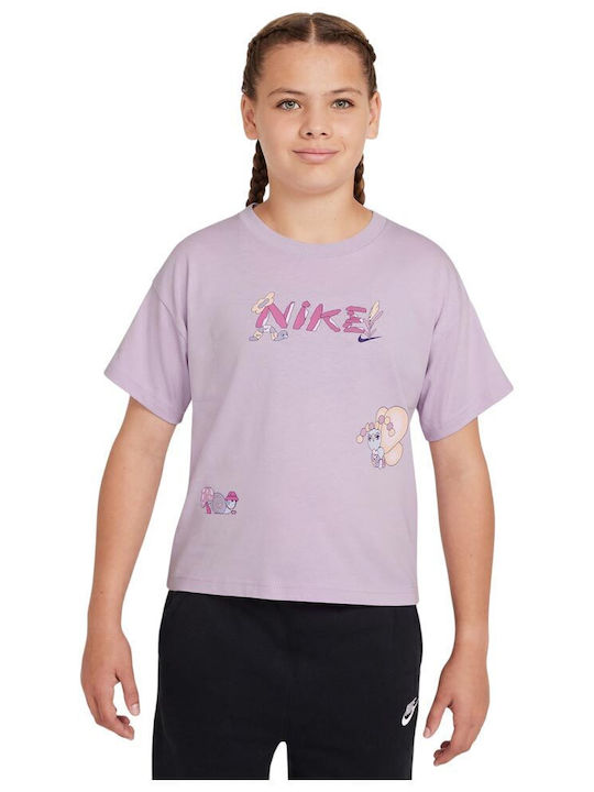 Nike Детска тениска Лилав Sportswear