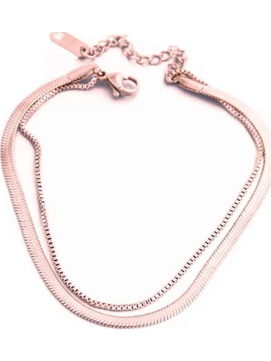 Callajewels Επιχρυσωμένη Αλυσίδα Ποδιού από Ατσάλι