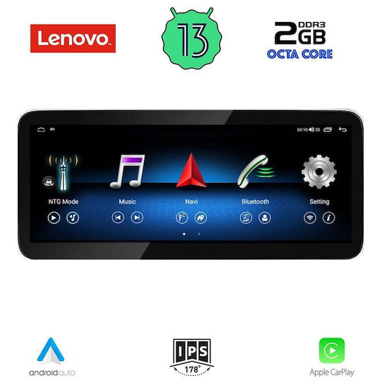 Lenovo Ηχοσύστημα Αυτοκινήτου για Mercedes-Benz CLA Class / GLA 2015-2019 (Bluetooth/USB/WiFi/GPS/Apple-Carplay/Android-Auto) με Οθόνη Αφής 10.33"