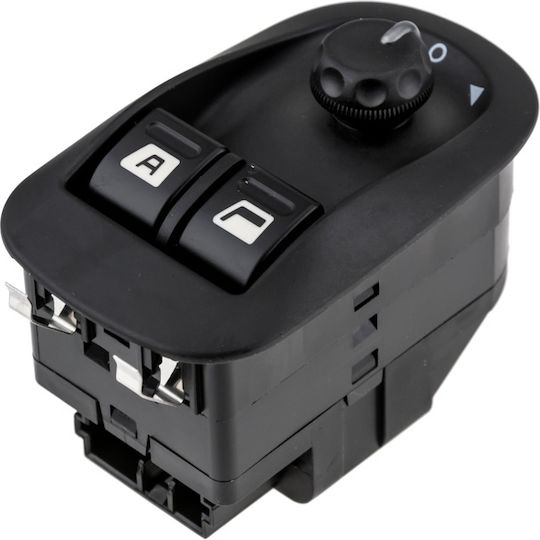 NTY Car Window Switch for Citroen Jumpy Peugeot Expert Tepee Black