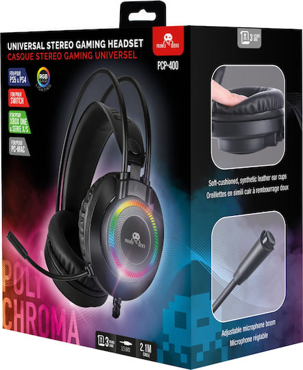 Freaks and Geeks Căști Gaming Over Ear Cu Conectivitate 3,5 Mm Pentru Nintendo Switch Pc Ps4 Ps5 XBOX