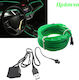 LED Flexible Neon Light Cable 5m 12v USB Green Interior Car Lighting W14677