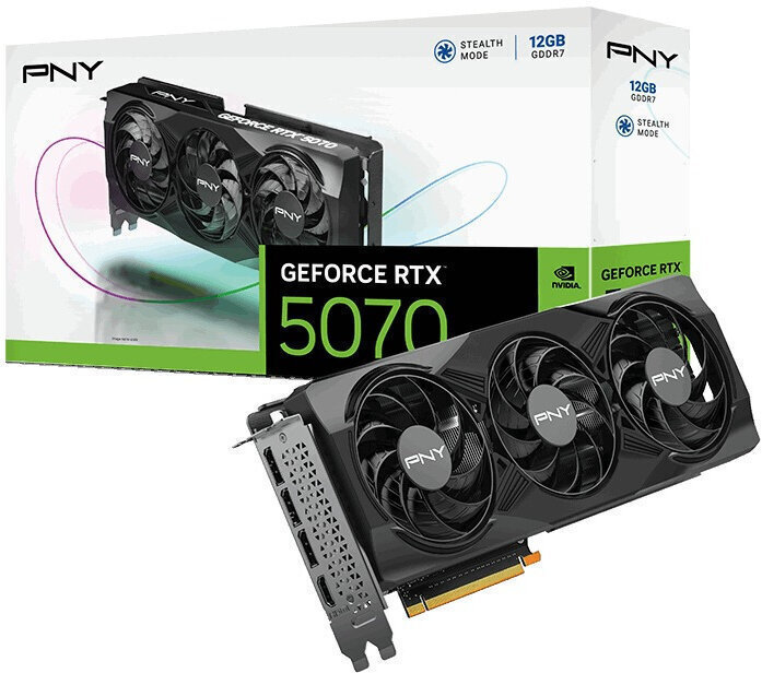 PNY GeForce RTX 5070 12GB GDDR7 OC Triple Fan Κάρτα Γραφικών