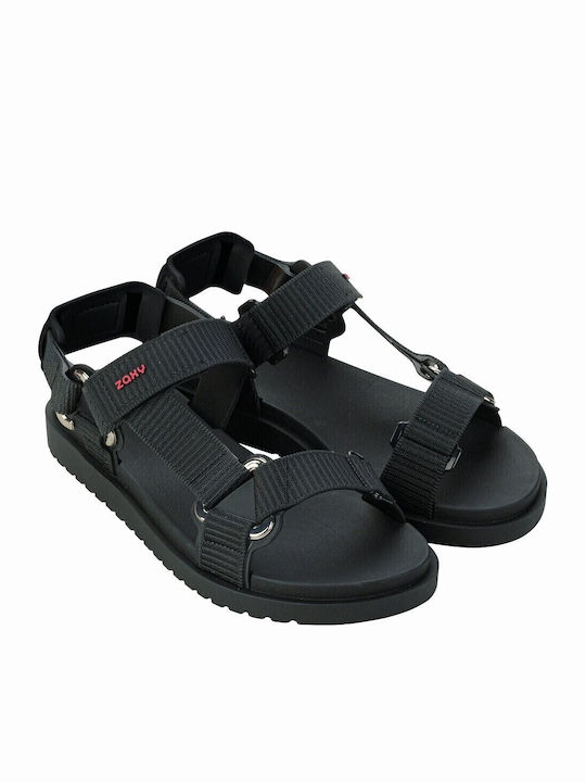 Γυναικεία Ανατομικά Σανδάλια Sporty Μαύρα