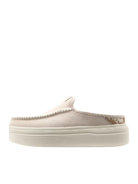 Mules with Heel in White Color