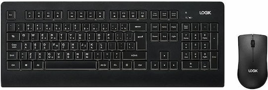 LOGIK LDESKWL23K Ασύρματο Σετ Πληκτρολόγιο & Ποντίκι Ελληνικό