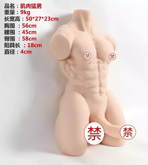 Realistic Male Torso Masturbator SQWP26YPRF18E | Skroutz.gr
