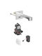 Geberit Built-in Faucet Mixer for for Bathroom Sink Silver