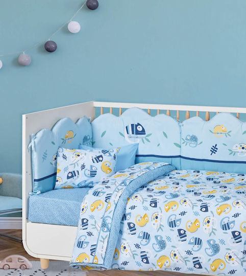 Das Home Set Cute Animals Albastru 130x170 cm