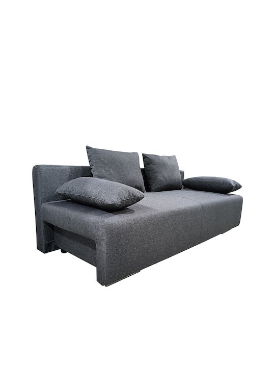 Urban Dreisitzer Sofa Bett mit Stauraum Dunkelg...