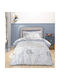 Greenwich Polo Club Sheet Set Single Cotton Grey 170x260cm 3pcs