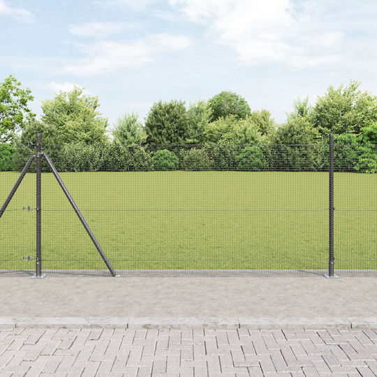 vidaXL Garden Fencing Material 2pcs Gray