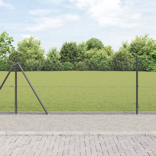 vidaXL Garden Fencing Material 1pcs Gray