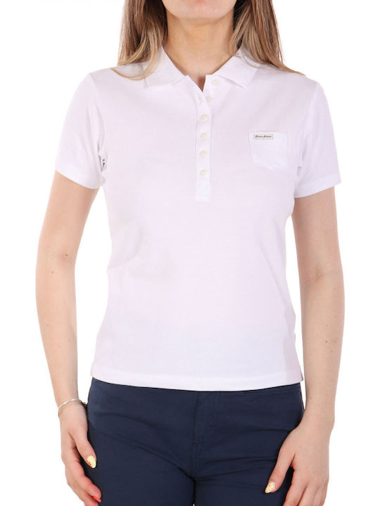 Women's Polo Blouse Short Sleeve White