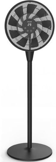 Eurolamp Pedestal Fan 25W Black