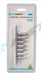 HST Tools Καρυδάκια Torx με Καρέ Υποδοχής 1/4" Σετ 7τμχ