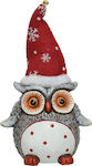 Kaemingk Katoikonhome Christmas Ceramic Owl Fig...