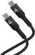 Powertech USB 2.0 Cable USB-C male - USB-C 60W Black 1m (PTR-0163)