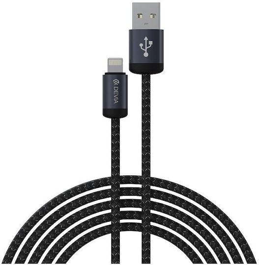 Devia Gracious USB 2.0 Cable USB-C male - USB-A Μαύρο 1m 108035