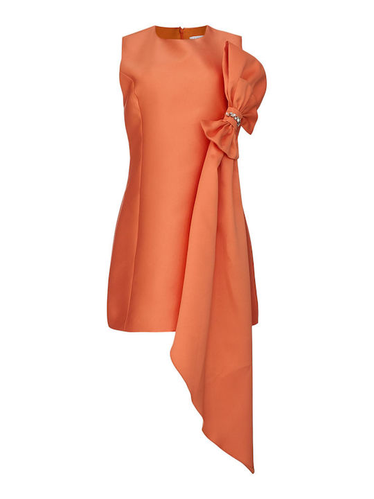 Summer Mini Dress for Wedding and Christening Orange