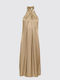 Sommer Maxi Damenkleid Beige
