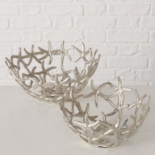 MSA Dekorative Schüssel Aluminium Silber 24x24cm 1Stück MSA Dekorative Schüssel Aluminium Silber 24x24cm 1Stück