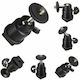 Feelworld Mini-Blitzschuhadapter Kamera-Monitorhalterung 360-Grad-Vlogger DSLR Mikrofon Monitor GoPro Halterung Vlogger