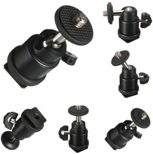 Feelworld Mini-Blitzschuhadapter Kamera-Monitorhalterung 360-Grad-Vlogger DSLR Mikrofon Monitor GoPro Halterung Vlogger