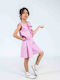 Kids' Set with Shorts Summer 2pcs Pink