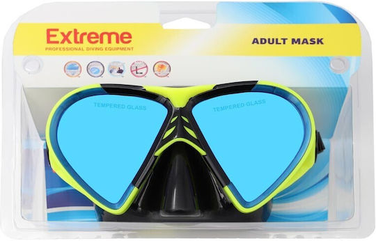 Extreme Summertiempo Silikon Tauchmaske Gelbe