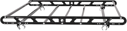 Hermes Car Roof Rack Steel Black 104cm x 110cm Straps Gs1