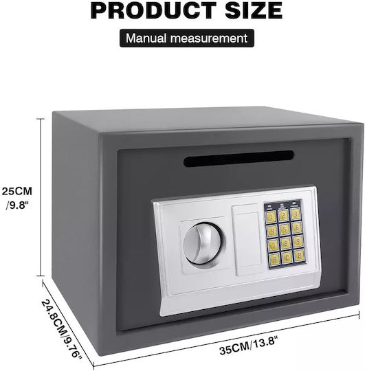 Seif cu Blocare Digitală cu Dimensiunile L25xW35xH24.8cm