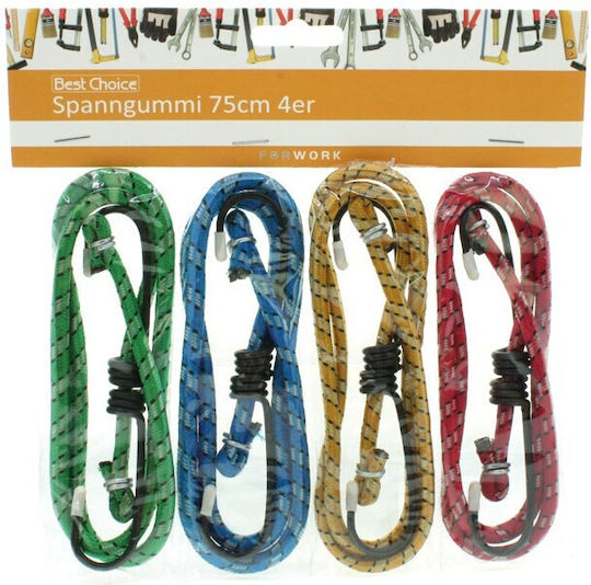 4-teiliges Spannband-Set, je 75 cm, 4 Farben Vielfalt