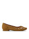 Briella Gewebte Basket Ballerina Damen Ballerinas Braune