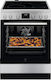 Electrolux Cooker 73lt with Ceramic Hobs W59.6cm. Inox