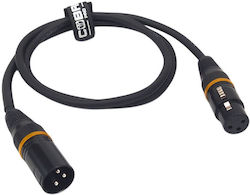 Cobra XLR male - XLR female 1m DMX0-01O