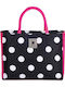 Greenwich Polo Club Stoff Strandtasche Schwarz