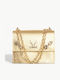 Leather Women's Bag Shoulder Gold