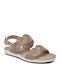Women's Flat Sandals in Pink Color