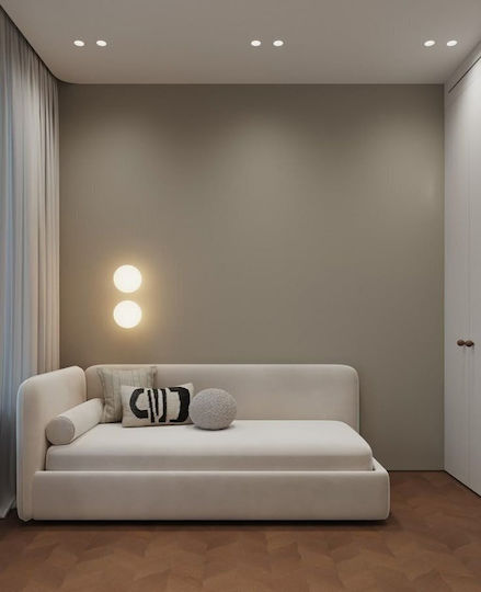 Casper Καναπές Κρεβάτι Ημίδιπλο για Στρώμα 110x200cm Επιλογές Χρώματος