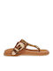 Flache Sandalen für Damen LEOPARD SUEDE