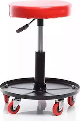 Wheeled Stool Red 138700