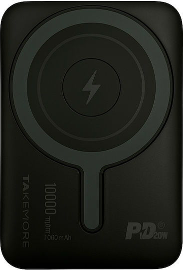 Takemore W020 MagSafe Power Bank 10000mAh 20W Power Delivery Μαύρο