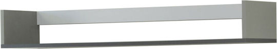 Shelf Wall Timmy 120x25x16.6cm White-graphite-gray Shelf Wall Timmy 120x25x16.6cm White-graphite-gray