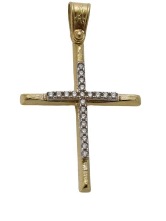 Gatsa Women's Gold Cross 14K