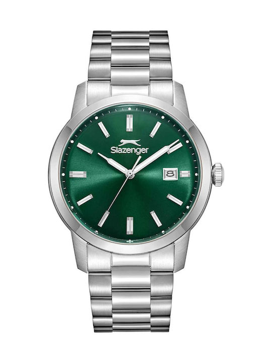 Slazenger Men's Watch Battery with Silver Stain...